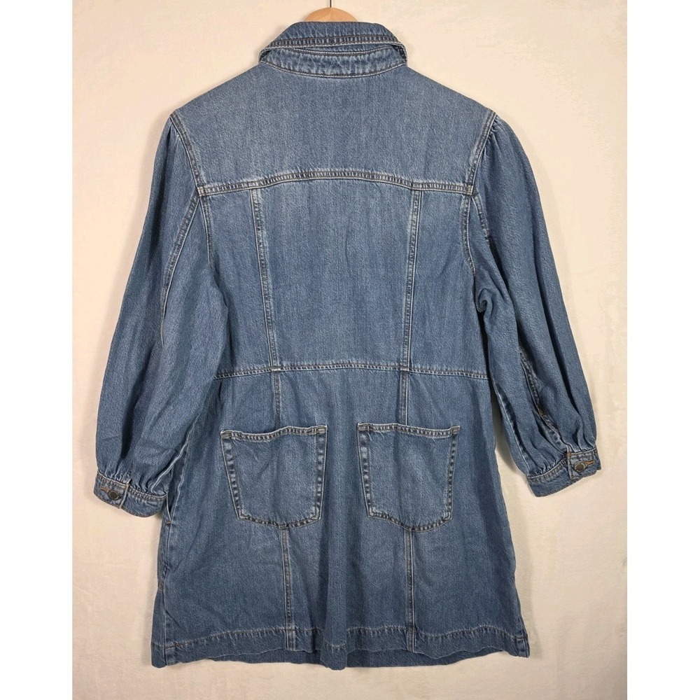 Universal Thread Denim Utility Dress XXL NWT Zip Front Blue Shirt Dress - Picture 3 of 11
